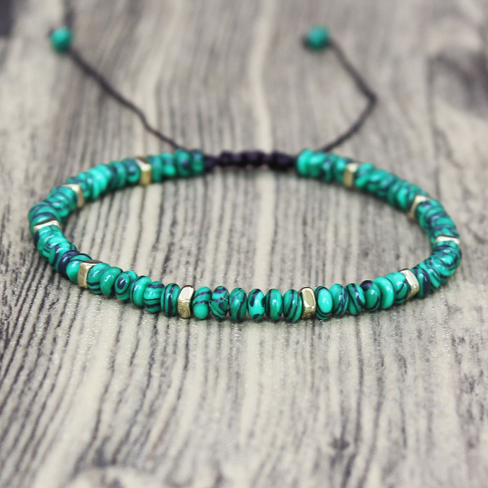 Holiday, Daily Occasion Natural Stone Emperor Stone Casual Irregular Beaded Printing Bracelets