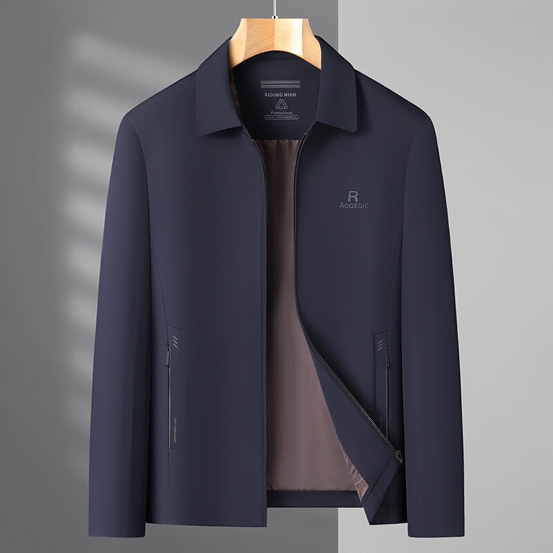 Spring and Autumn High-End Men's Jackets, Middle-Aged and Elderly Executive Jackets Spring and Autumn High-End Men's Jackets, Middle-Aged and Elderly Executive Jackets