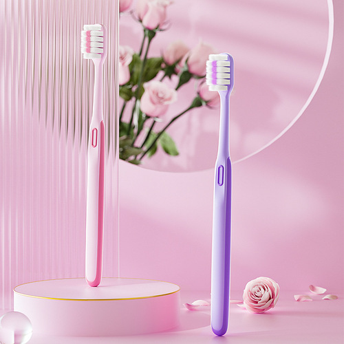 High-end soft-bristle toothbrush for adults with ten thousand hairs for couples, men and women, confinement home, independent packaging, wholesale printing with logo