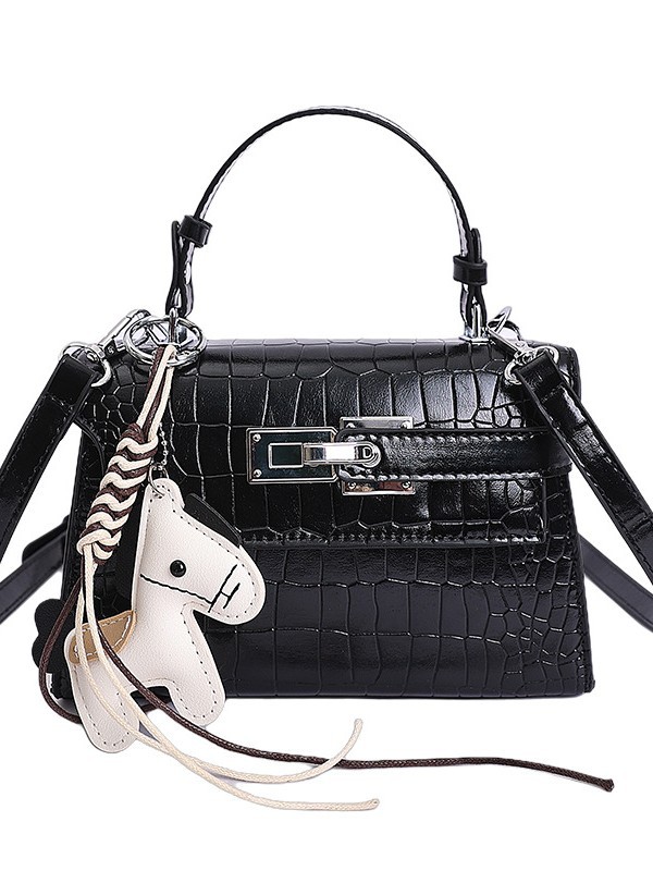 Bolsos de textura de nicho de cocodrilo de alta calidad, bolsos de mujer 2026 nuevos bolsos de mochila, bolsos de bloqueo de moda