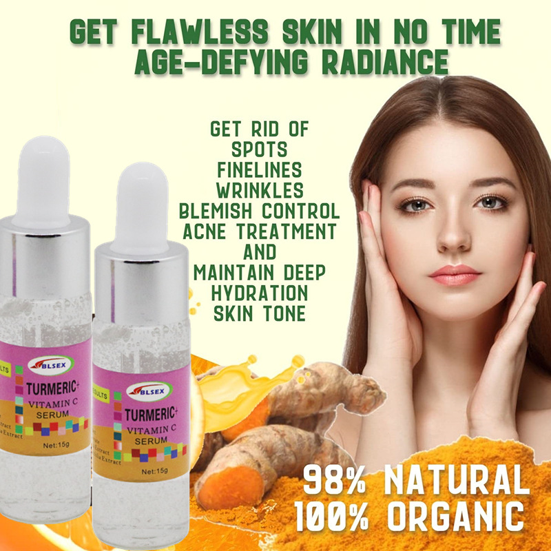 Siero alla vitamina c con olio di curcuma idratante viso_voghion.com