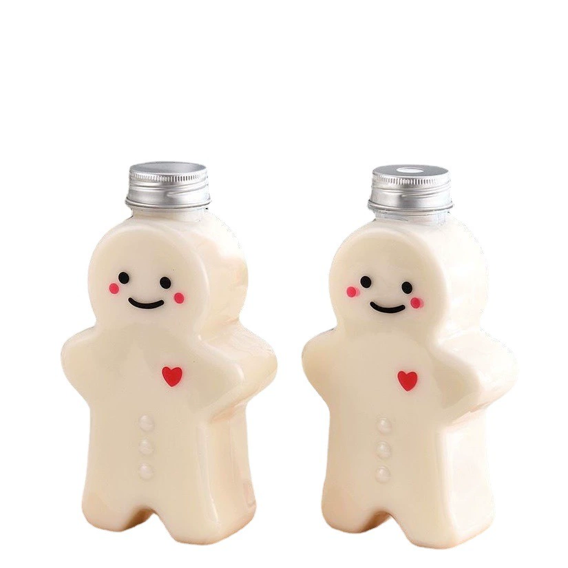 Рождественские украшения пряник молоко чай напиток чашка пластиковая бутылка корм для домашних животных домашний напиток Творческий холодный напиток чашка