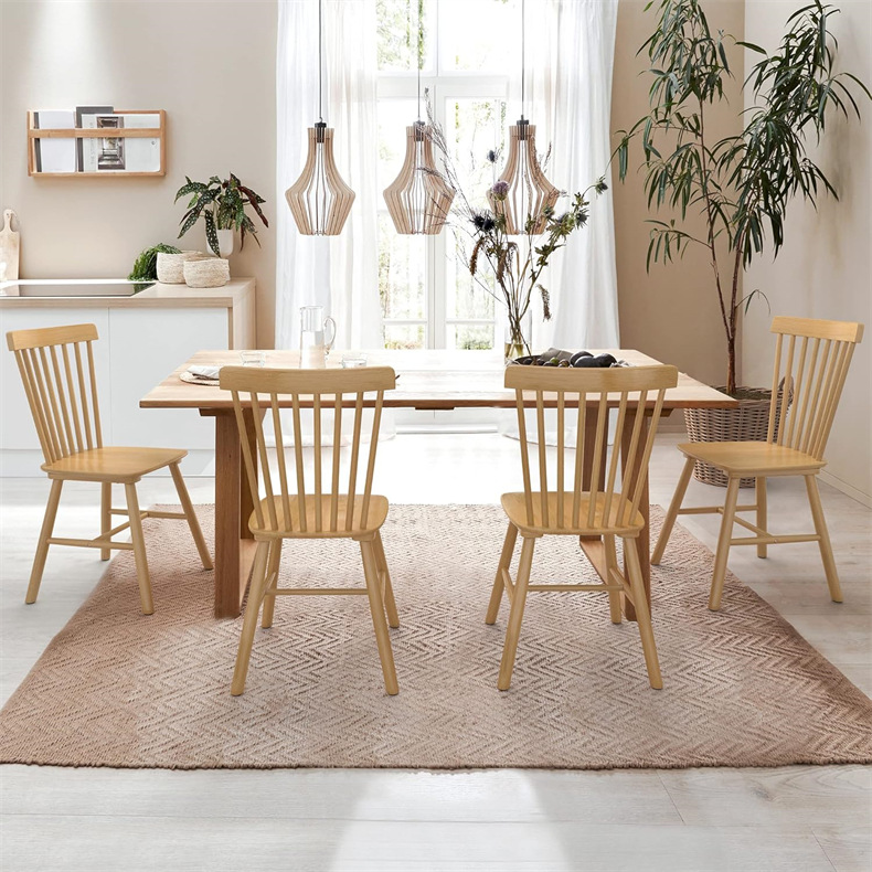 Amazon Windsor Silla de comedor de madera maciza Silla de respaldo Silla de comedor Silla de comedor Silla de comedor Windsor Dining Chair image 1