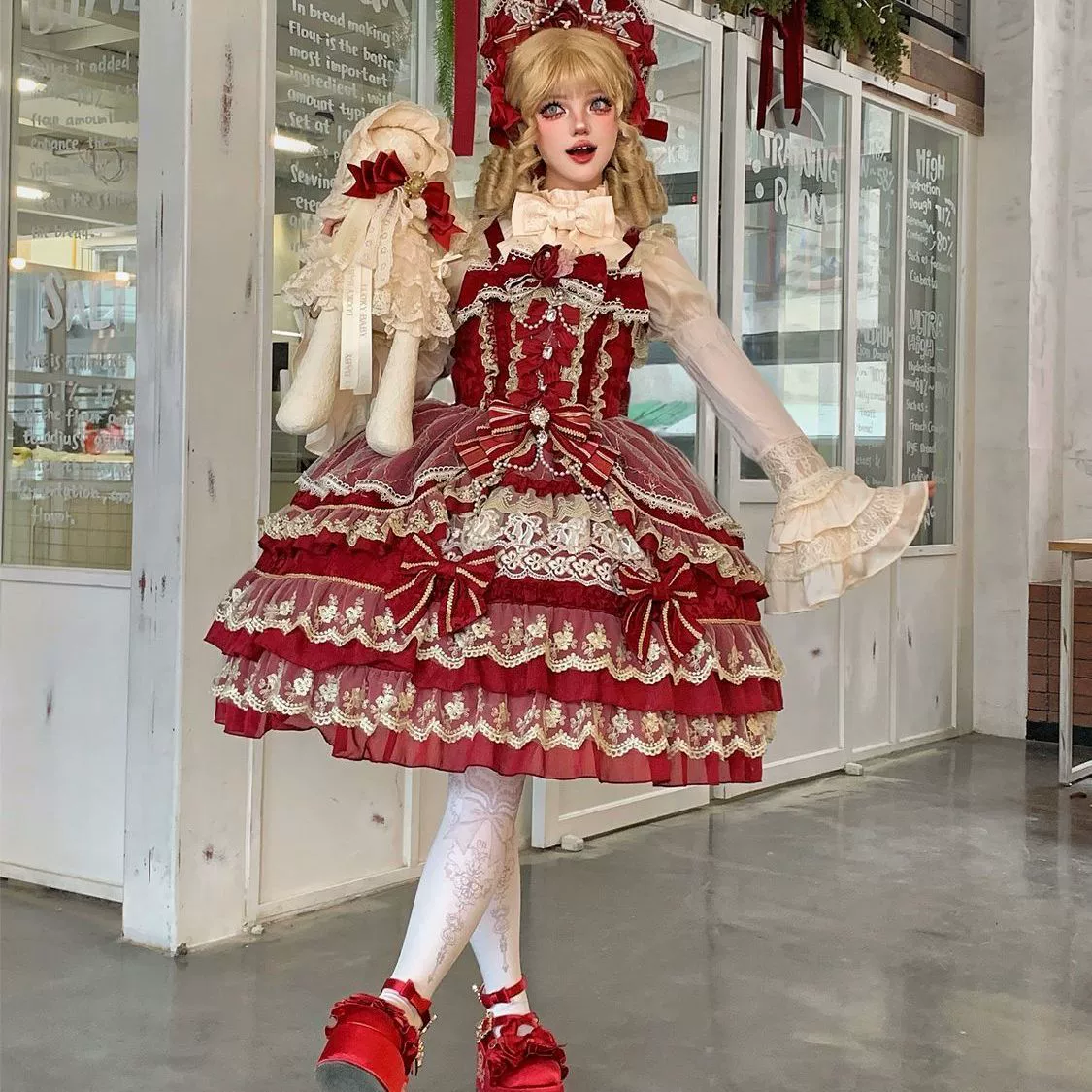 Оригинальный дизайн летнее платье, юбка, стиль Lolita, Lolita Jsk