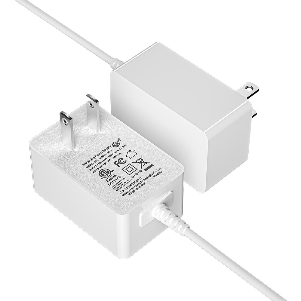 12V2A Power Adapter with Ul/Ce Certification for Chinese, American, and European Standards, 12V1A Electronic Scale, Optical Modem, Water Purifier Charger