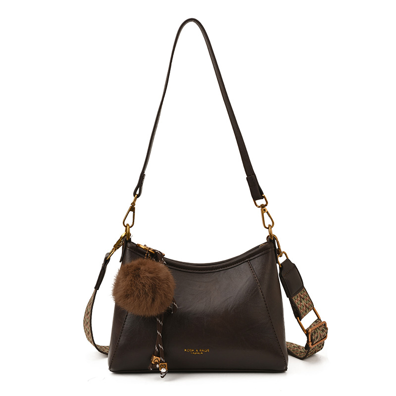 Bolso retro bolso de bolsillo axilar 2025 nuevo estilo de transporte de gran capacidad de moda versátil bolso de hombro de mano inclinado