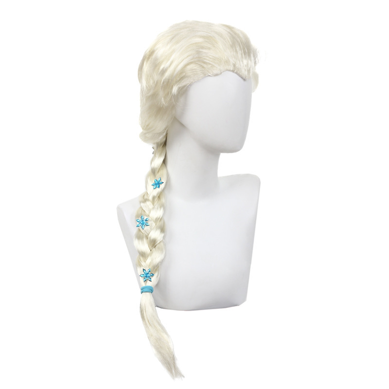 Frozen Elsa/Elsa Beauty Pointed Braids Dress up Party Prom Cos Elsa Wig Headgear Frozen Elsa/Elsa Beauty Pointed Braids Dress up Party Prom Cos Elsa Wig Headgear