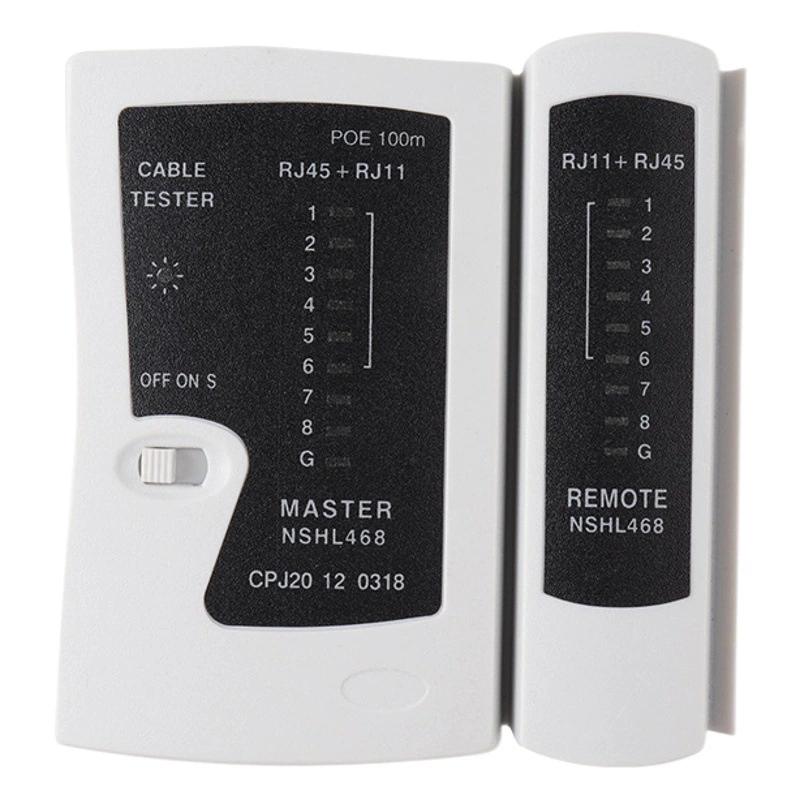 Многофункциональный тестер сетевых линий связи, POE-коммутатор, гигабитный тестер с защитой от перегрузок, раздельный тестер RJ45/RJ11