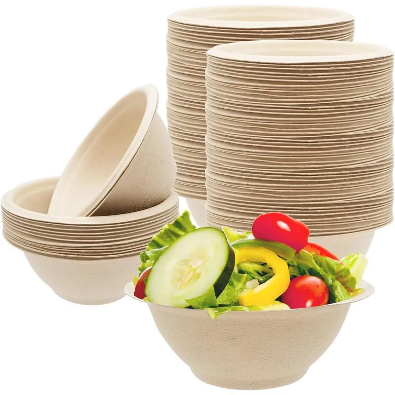 2025 New Cross-Border Dropshipping Christmas Halloween 100 8oz Compostable Paper Bowls
