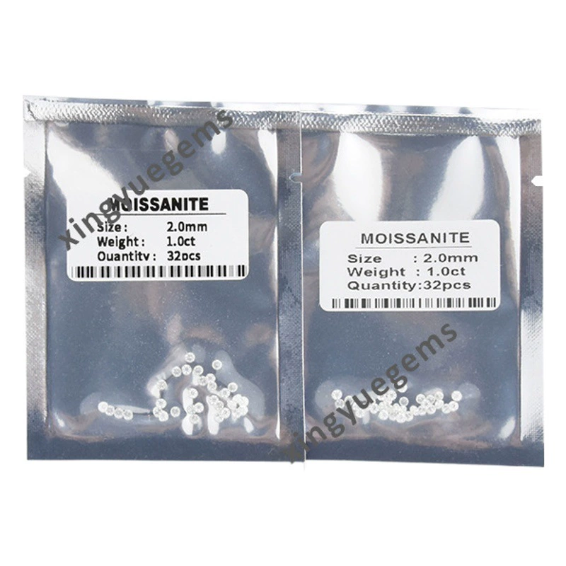 Цвет DEF, VVS, мелкие круглые ювелирные камни для часов, 0,7-2,9 мм, полная огранка, восьмиконечные огранки "восьмь сердец и восьмь стрел".