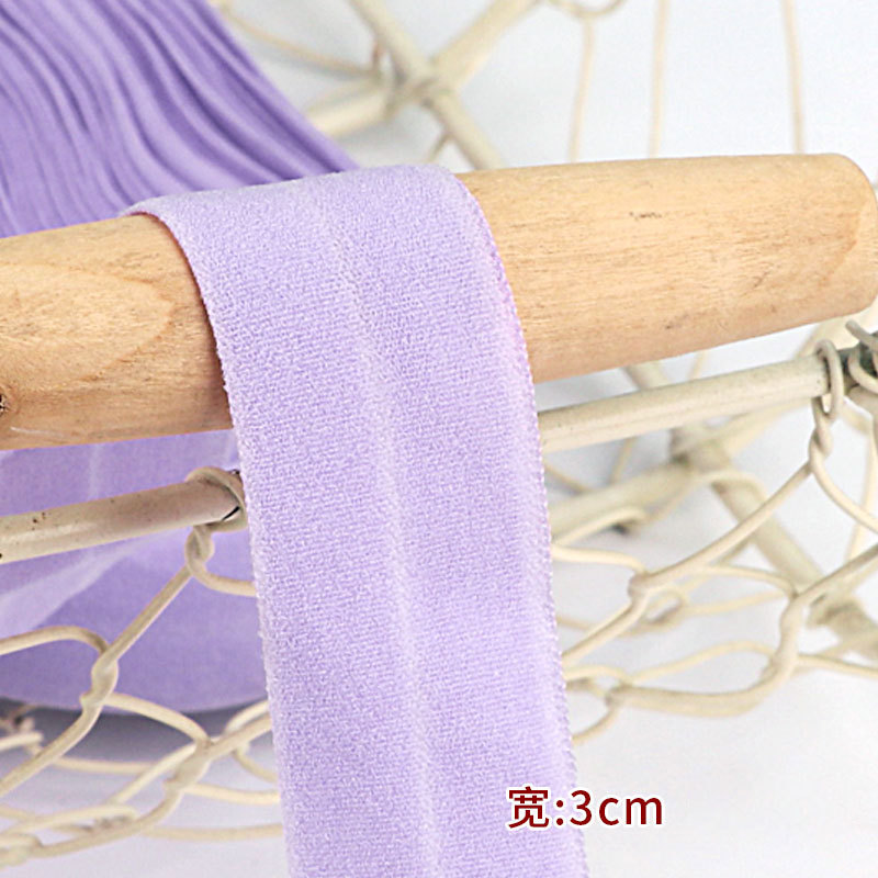 Tira de borde elástico de algodón accesorios de tela tira de borde de ropa de bebé cinta ropa interior banda elástica correa de tela plegable