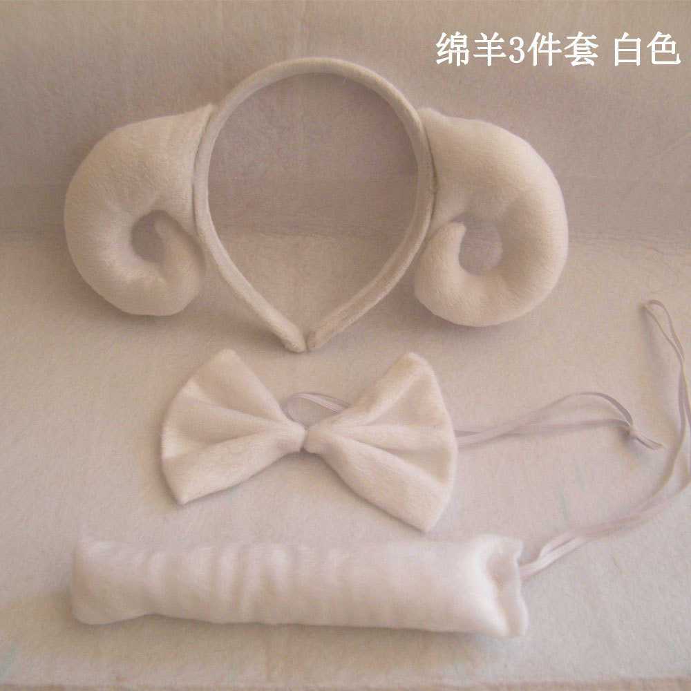 Set de ovejas blancas de 3 piezas