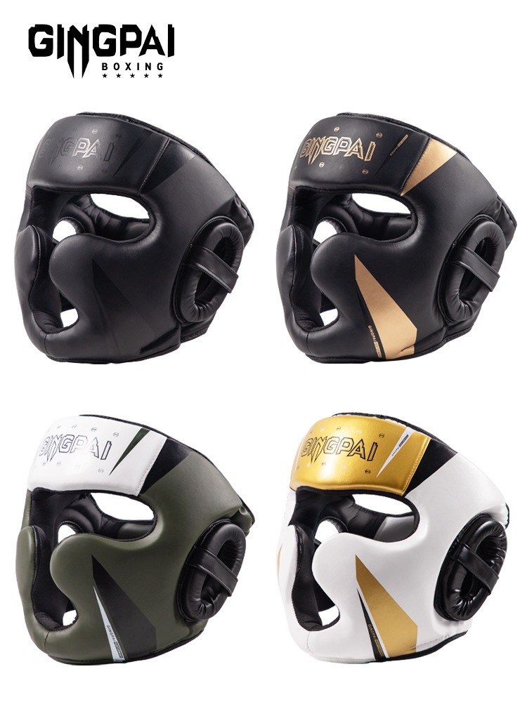 Boxing Helmet for Adults and Children, Face Protection for Sanda and Muay Thai, Monkey Face Style Fighting Headgear, Taekwondo Head Protection, Headgear, Mouth Guard