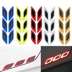 Carbon fiber car anti-scratch strip leaf plate fender spoiler warning sticker hood light brow anti-scratch drop glue sticker