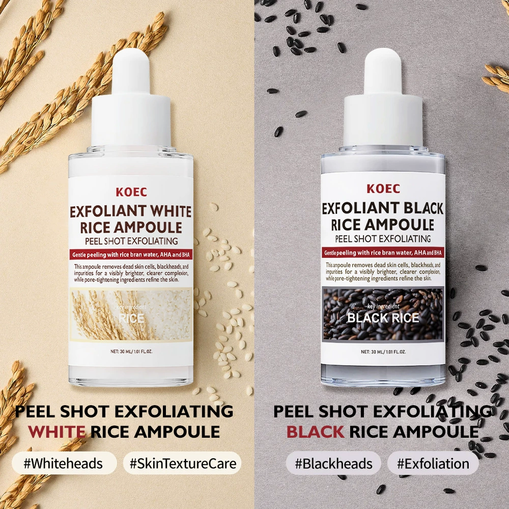 Exfoliating Essence KOEC Rice Moisturizing, AHA BHA, 30 g (Rice / Black Rice / Turmeric)