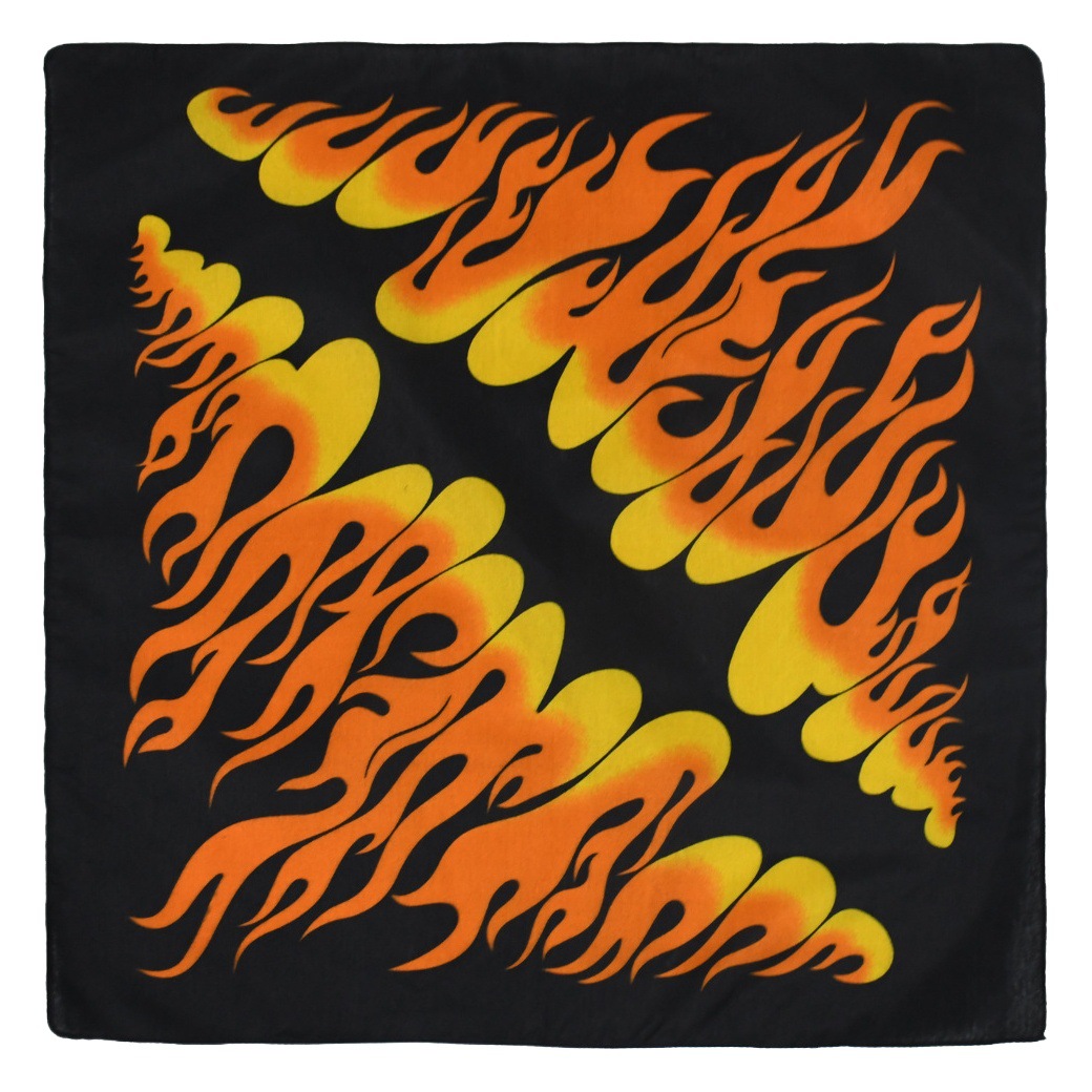New polyester flame square European and American Halloween hip hop dress Street outdoor sports manufacturers wholesale headscarf