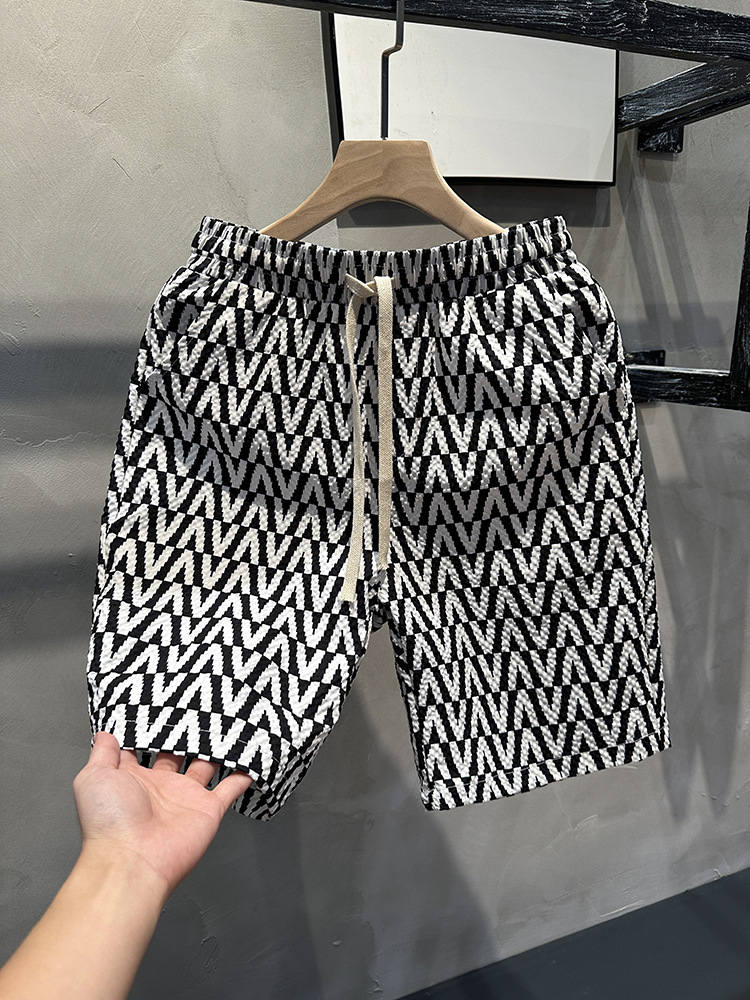 Men's Clothing Summer Men's Trendy Five Point Casual Pants Straight Leg Versatile Shorts Outdoor Wear Beachwear_viptrois.com