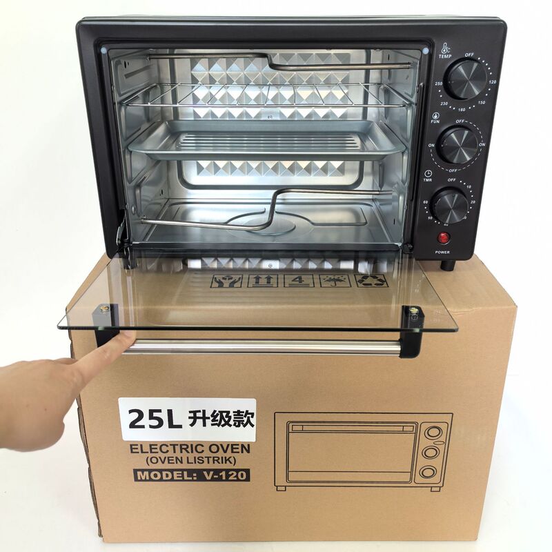 12L25L48L烤箱多功能烤箱25L出口家用小型双层式烘焙电烤箱|undefined