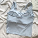 Summer Ice Silk Wide Shoulder Strap Vest for Women with Chest Pad All-in-one Cup Cross Beautiful Back Sling Versatile Bottoming Slimming Look Tube Top