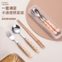 便携学生家用陶瓷叉勺