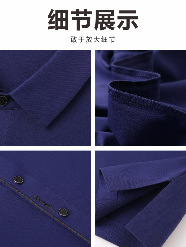 50 amoniaco líquido mercerizado algodón polo camisa personalizada de alta calidad ropa de oficina ropa de trabajo camisa cultural impresión bordada LOGO