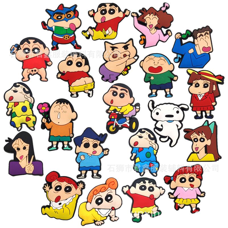 Japanese anime shoes flower summer small new hole shoes slippers sandal buckle decorative buckle new help wind patch