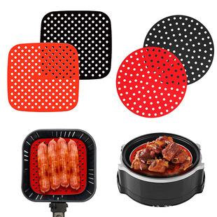Air Fryer Liners Mat Silicone Oil Filter Rack Septum Cross-border Air Fryer Bakeware Multi-size Baking Mat
