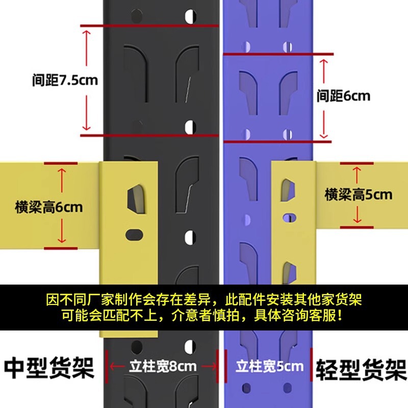 仓储货架置物架配件轻型中型重型仓库货架横梁可拆卸|undefined