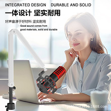 麦克风话筒支架网红万能直播支架 360°万向旋臂电脑平板手机支架
