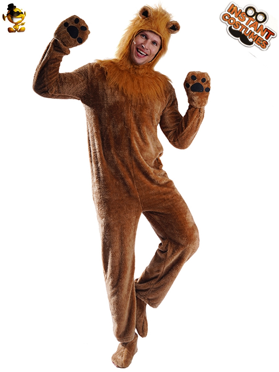 Productos de Halloween transfronterizos Mono De León de pelo largo para hombres disfraz de animales juegos de rol cos