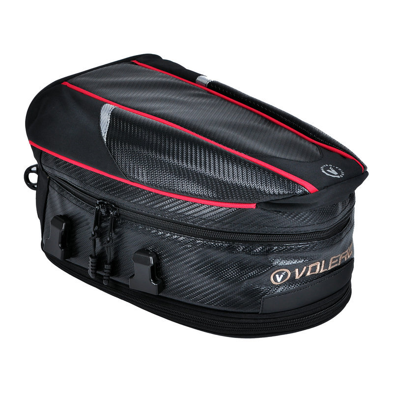 VOLERO motocicleta bolsa de asiento trasero motocicleta larga y corta distancia asiento trasero especial equipaje tronco casco impermeable mochila portátil