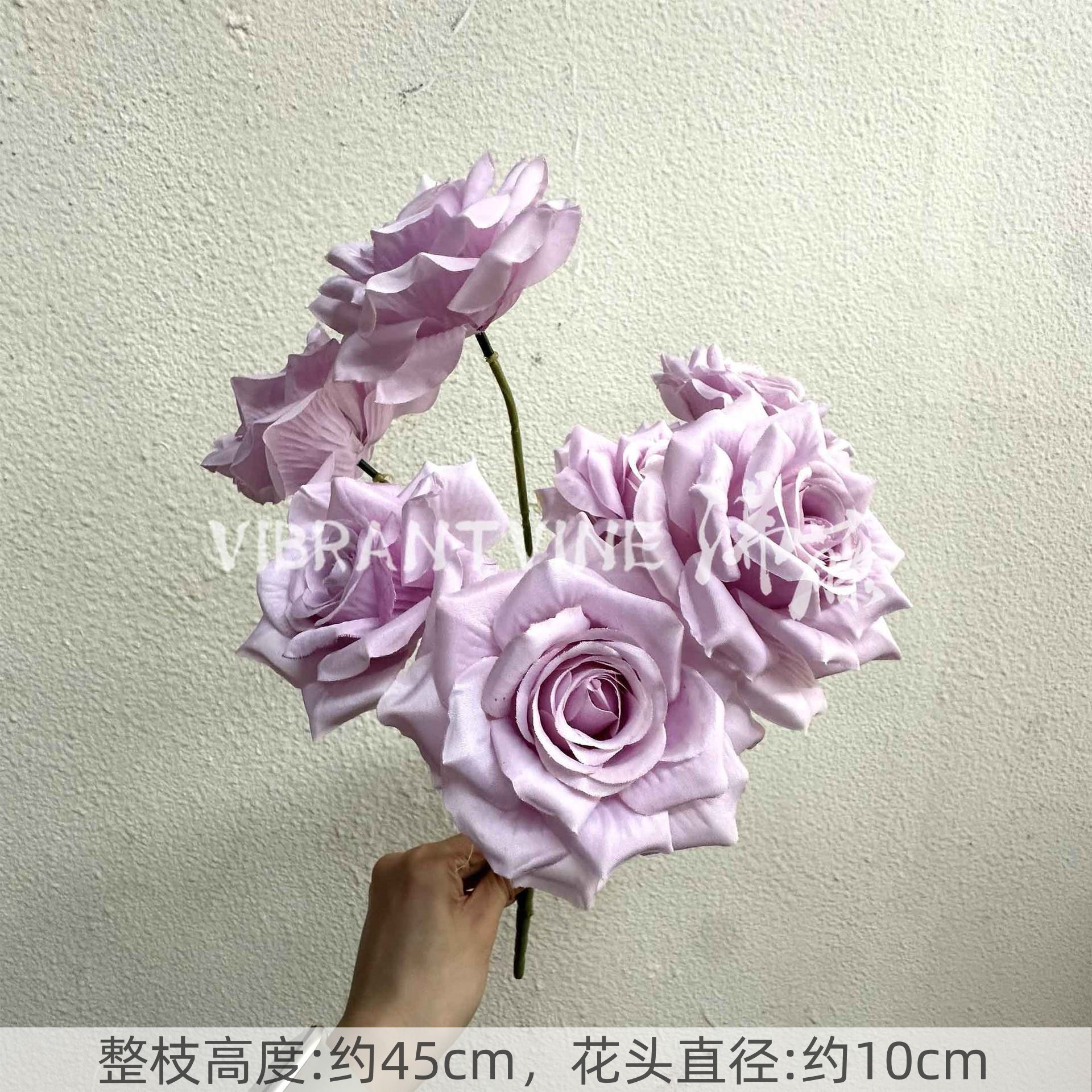 Púrpura de la boda flor artificial salón de bodas Camino de plomo techo arreglo floral Hotel Bienvenido arco piso decorativo flor artificial