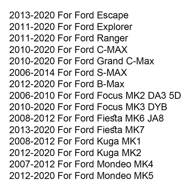 Suitable for Ford Fiesta Focus Galaxy C-Max S-Max Mondeo Escape Jaguar License Plate Light