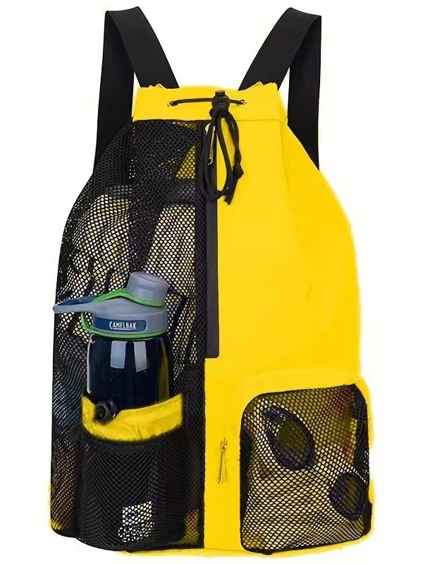 Bolsa de natación de malla mochila con bolsa húmeda mochila portátil al aire libre de playa gimnasio amazon mochila explosiva image 3