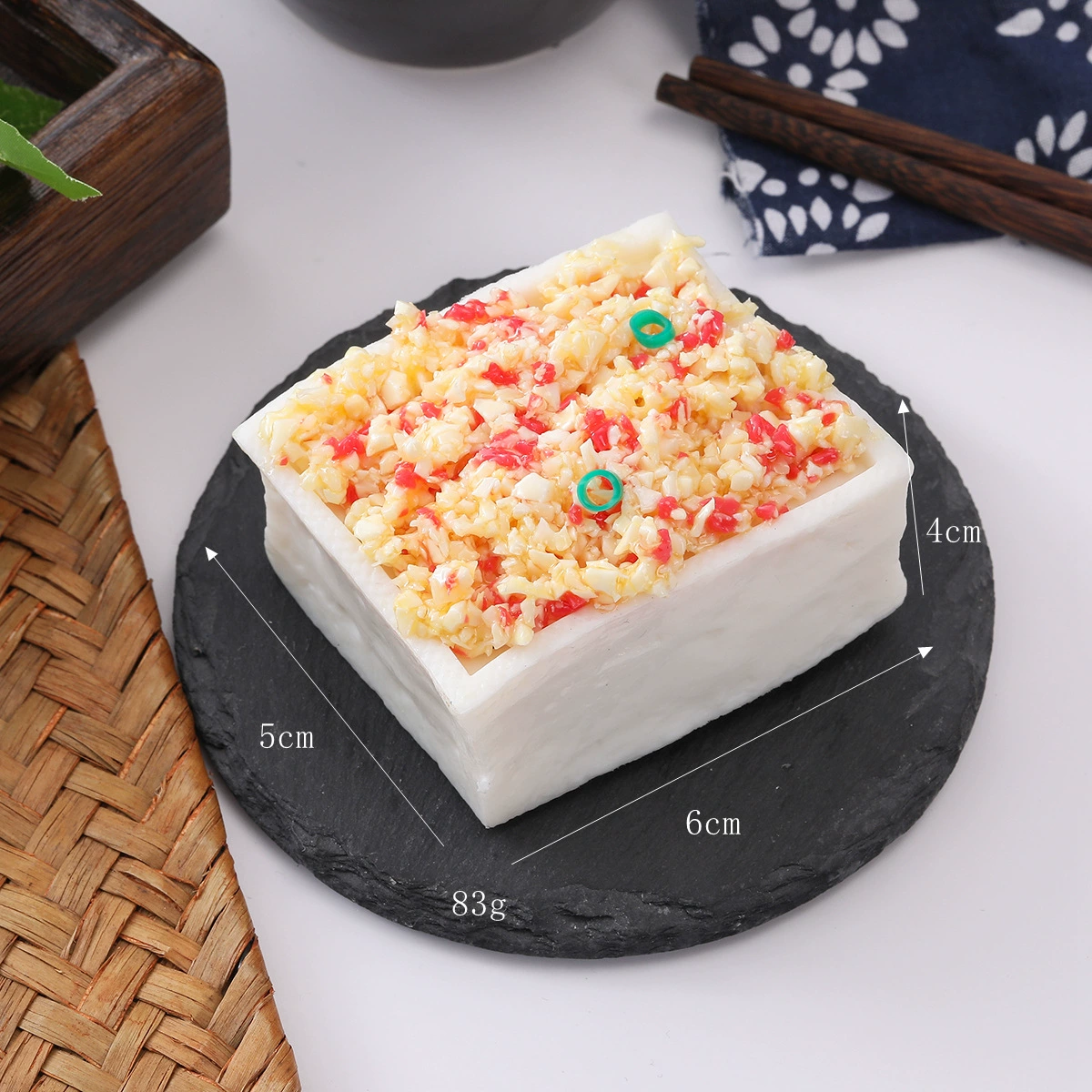 Симулированный блок тофу модель stink tofu тофу реквизит рыба тофу аксессуары чеснок тофу тофу тофу креативная шутка