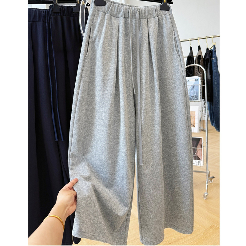 Lazy Style, Relaxed and Beautiful Pants for Women, Autum Loose Wide-Leg Pants, Slim Casual Pants, Balloon Sweatpants, Pants