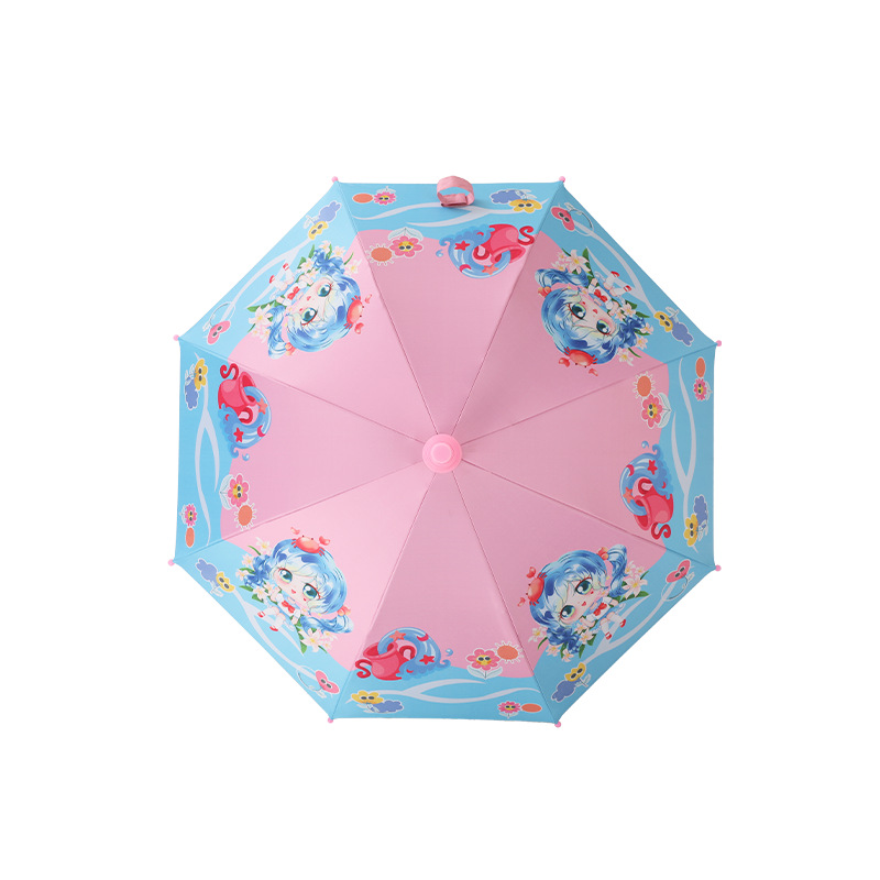 children Umbrella Vinyl rain or shine Dual use Children umbrella kindergarten pupil Sunshade children Baby princess Rundlet