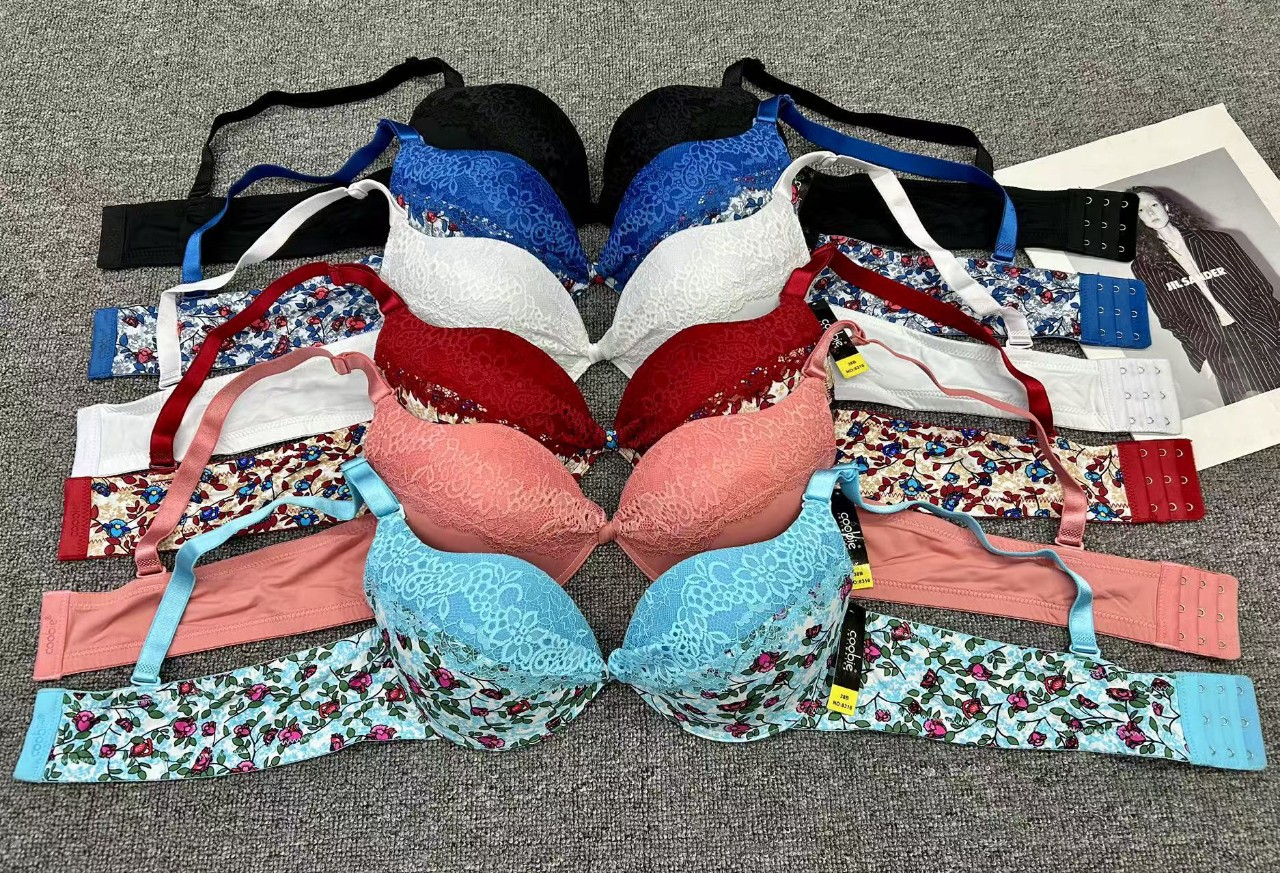 Un solo patrón de colado tipo sexy delgado bra de ropa interior image 1