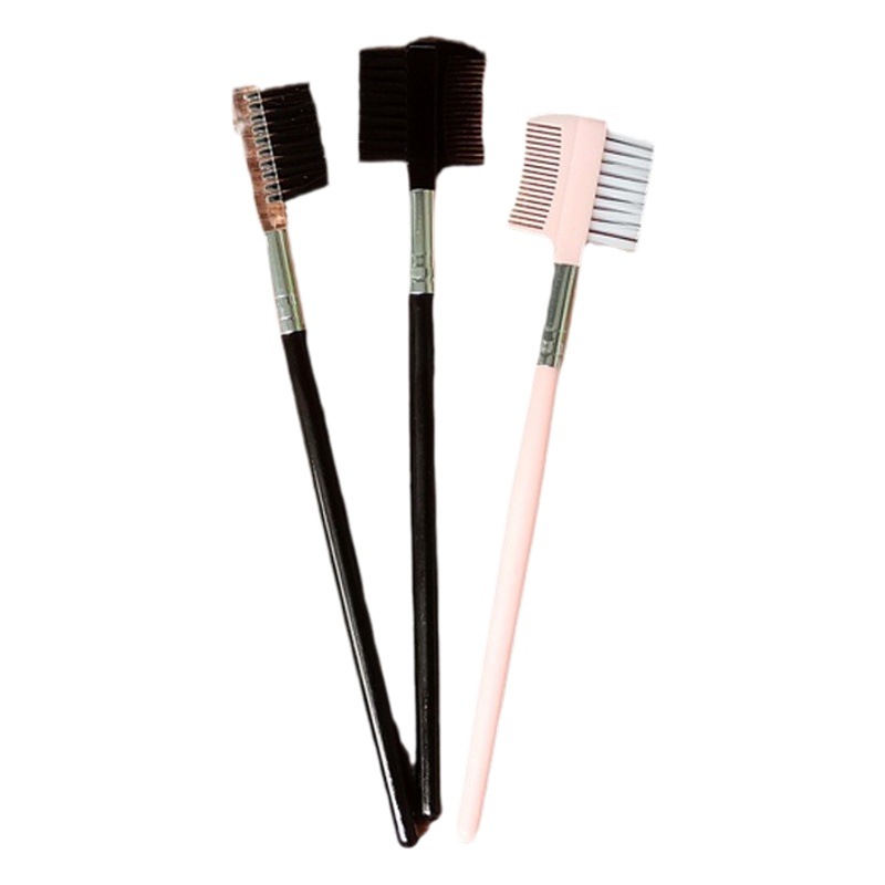 Factory wholesale eyelash brush multifunctional double-headed eyebrow comb eyebrow brush beauty tools wholesale