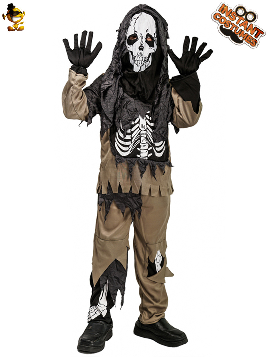 Halloween Boy horror cráneo mascarada partido traje etapa traje cosaply ropa distribución al por mayor