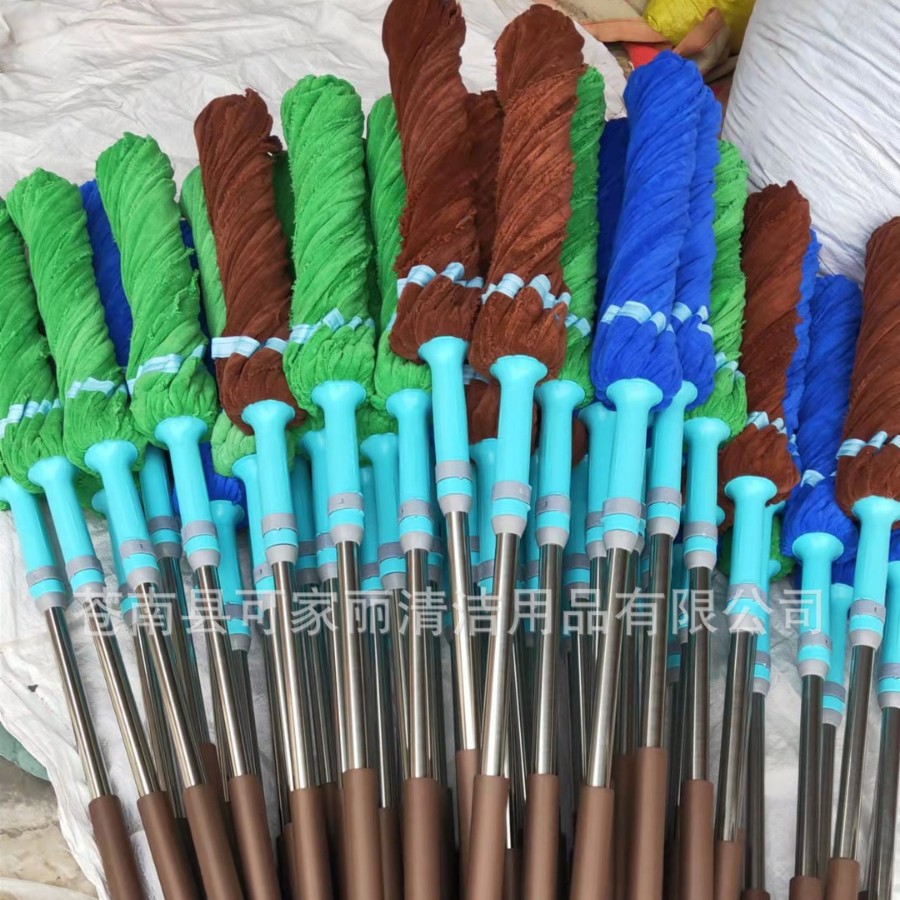 拧水紫色毛巾布拖把头 超细纤维材质 拧干毕卡索拖把头