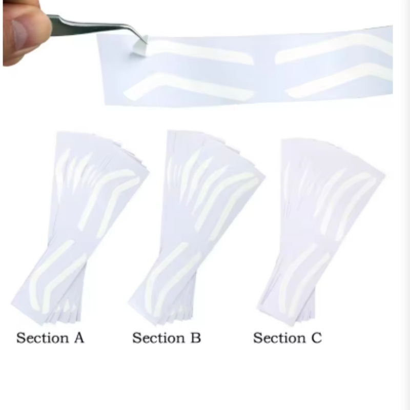 Embroidery Disposable Eyebrow Tattoo Auxiliary Sticker Makeup Positioning Eyebrow Painted Thrush Fixed-point Eyebrow Design Positioning Sticker