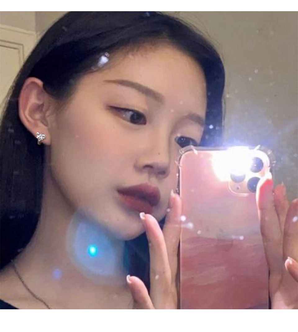 Örhängen studs slips i sterling silver för kvinnor_voghion.com