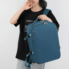 新款跨境双肩包超大容量商务通勤出差简约休闲男女同款电脑旅行包