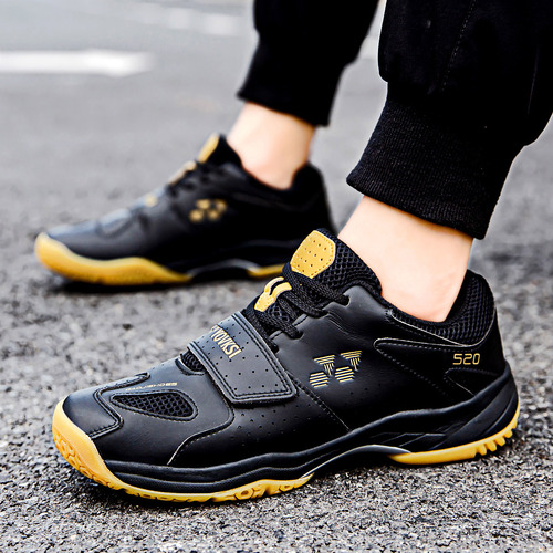 new badminton shoes for men, black fashionable couple sports shoes, high quality non-slip badminton shoes