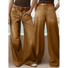 H 72342 Loose wide-leg denim pants ��������ţ�г���羳