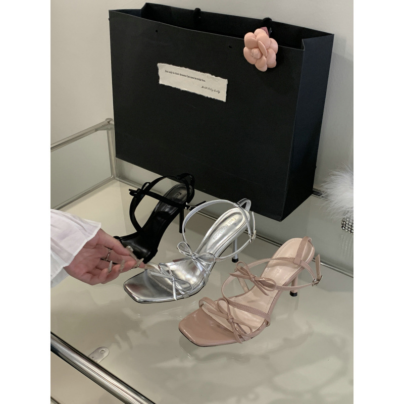 2026 Super Stylish Sandals, New Summer Model, Nude Pink High Heels with Bow, Women's Thin Heel Bridesmaid Shoes 2026 Super Stylish Sandals, New Summer Model, Nude Pink High Heels with Bow, Women's Thin Heel Bridesmaid Shoes