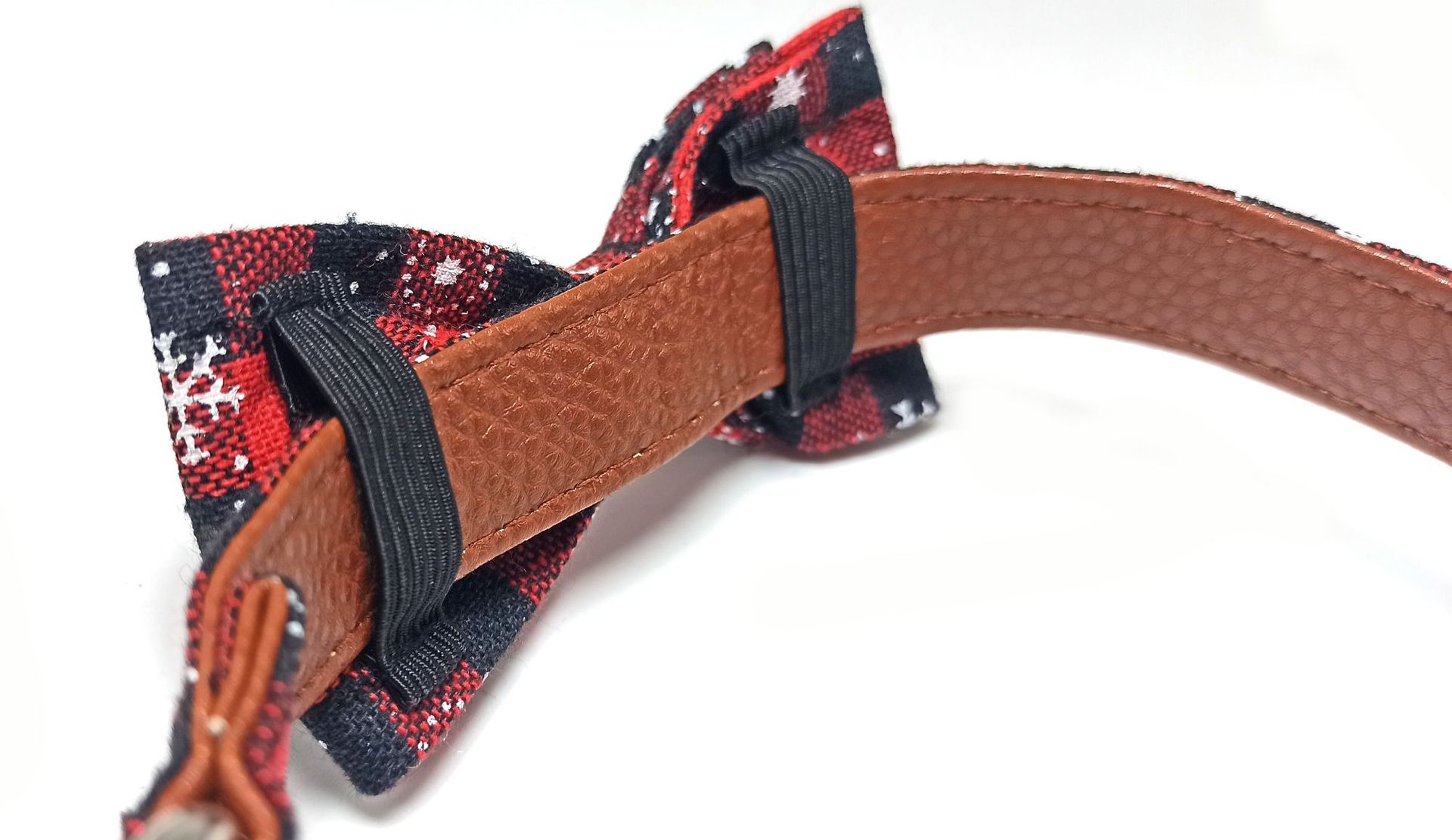 32g Weight Pet Collar Type Of Pet Supplies 1 Piece Quantity Christmas, Party, Shopping Occasion cotton polyester Material Casual Cotton Polyester Christmas Lattice Pet Collar
