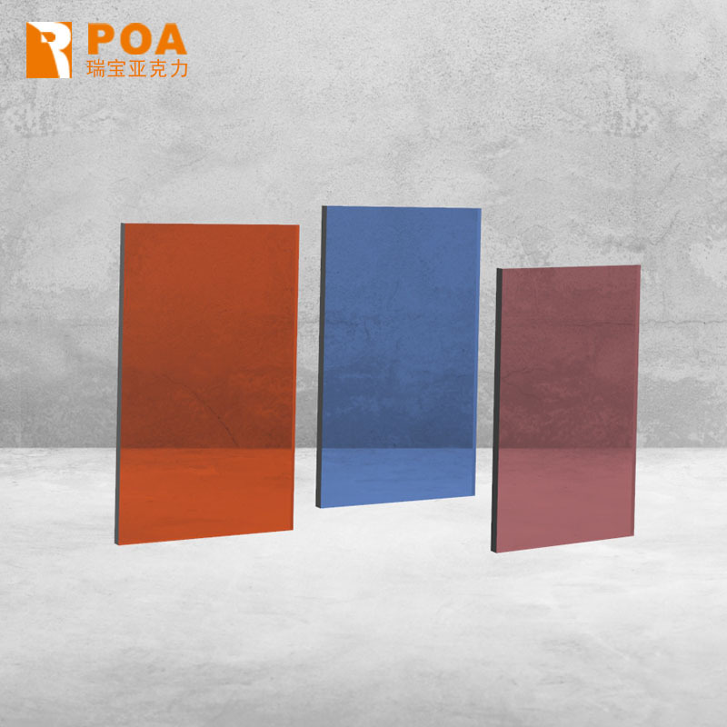 半透明红茶黄茶棕色透明亚克力板广告显示屏有机玻璃加工雕刻定制