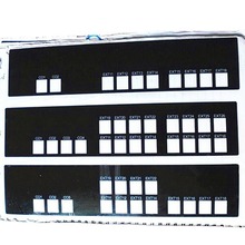 丝印pet平面透明窗口控制仪表面板pvc磨砂鼓包按键面板滴塑不干胶